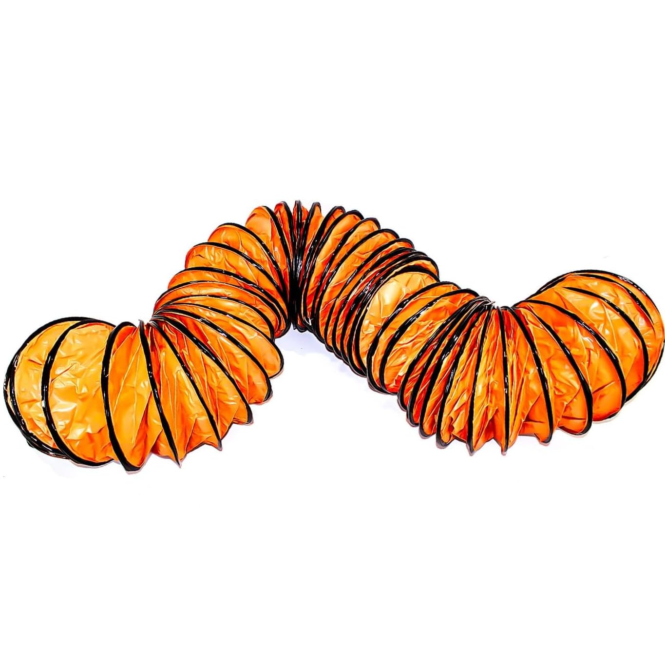 Upgrade 16"×25FT PVC Flexible Duct Hose with Adjustable Rope and D-Ring Fits for Exhaust Fan