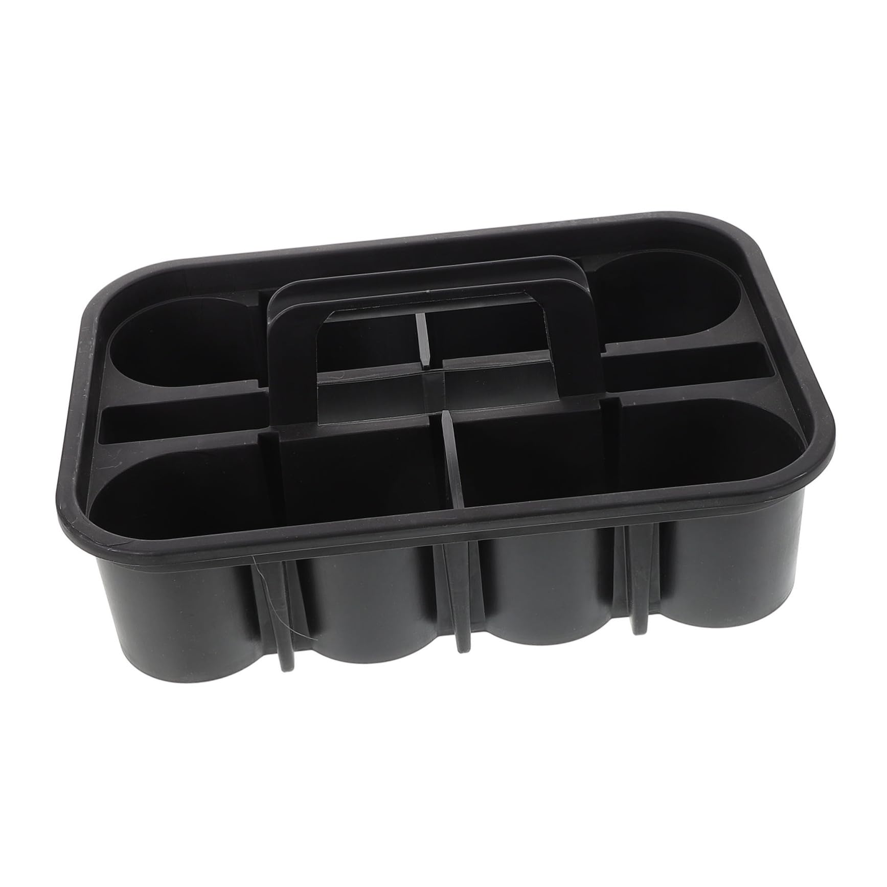 Ciieeo Cestino Porta Accessori Per La Pulizia Auto in Plastica Robusta Con Scomparti Quadrati e Maniglia Integrata, Organizer Portatile Versatile Per Officina, Lavaggio Veicoli e Uso Domestico
