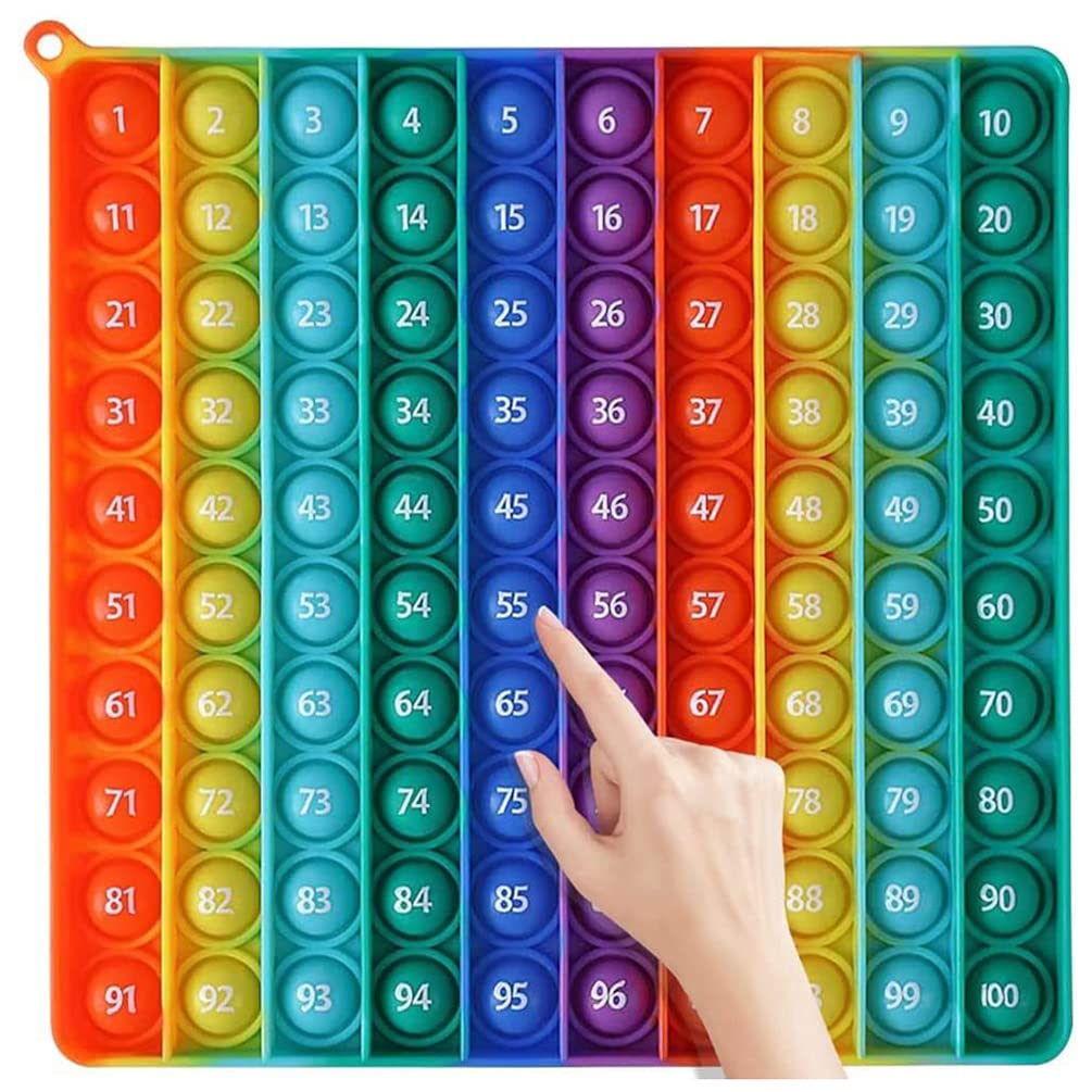 Amazon | スクイーズ玩具 (数字1～100)プッシュポップ 知育