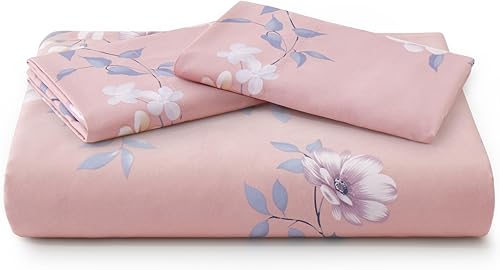 Miniatura 6 de Marina Decoration Juego de ropa de cama de 4 piezas ultra suave y sedosa con estampado de rayón de bambú para todas las estaciones, juego de ropa de