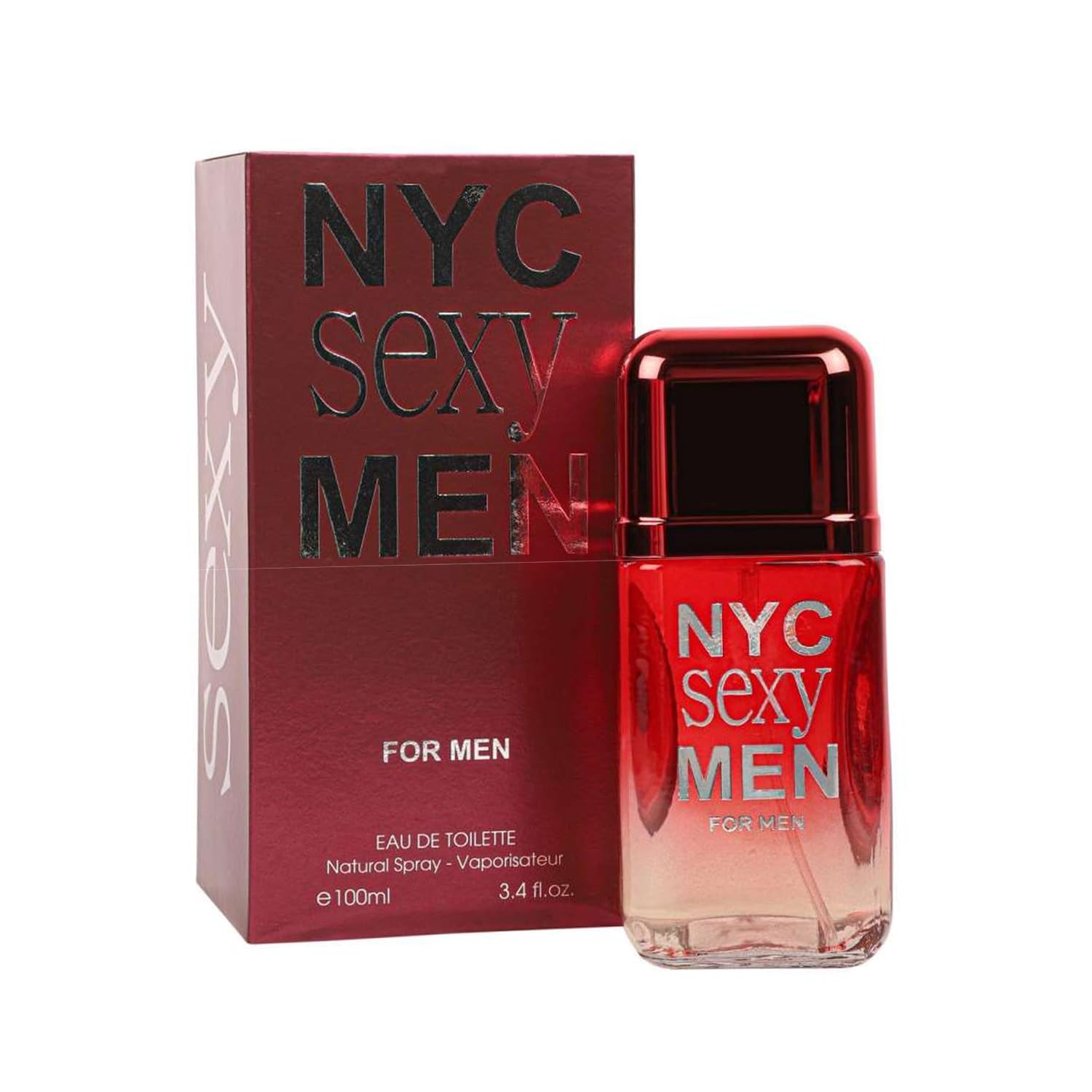 META-BOSEM Red Sexy for Men Cologne Sensual Fragrance, Eau de Toilette Natural Spray - Masculine Fresh Scent - Classic Bottle Holiday Gift, 3.4 Fl Oz/100 Ml