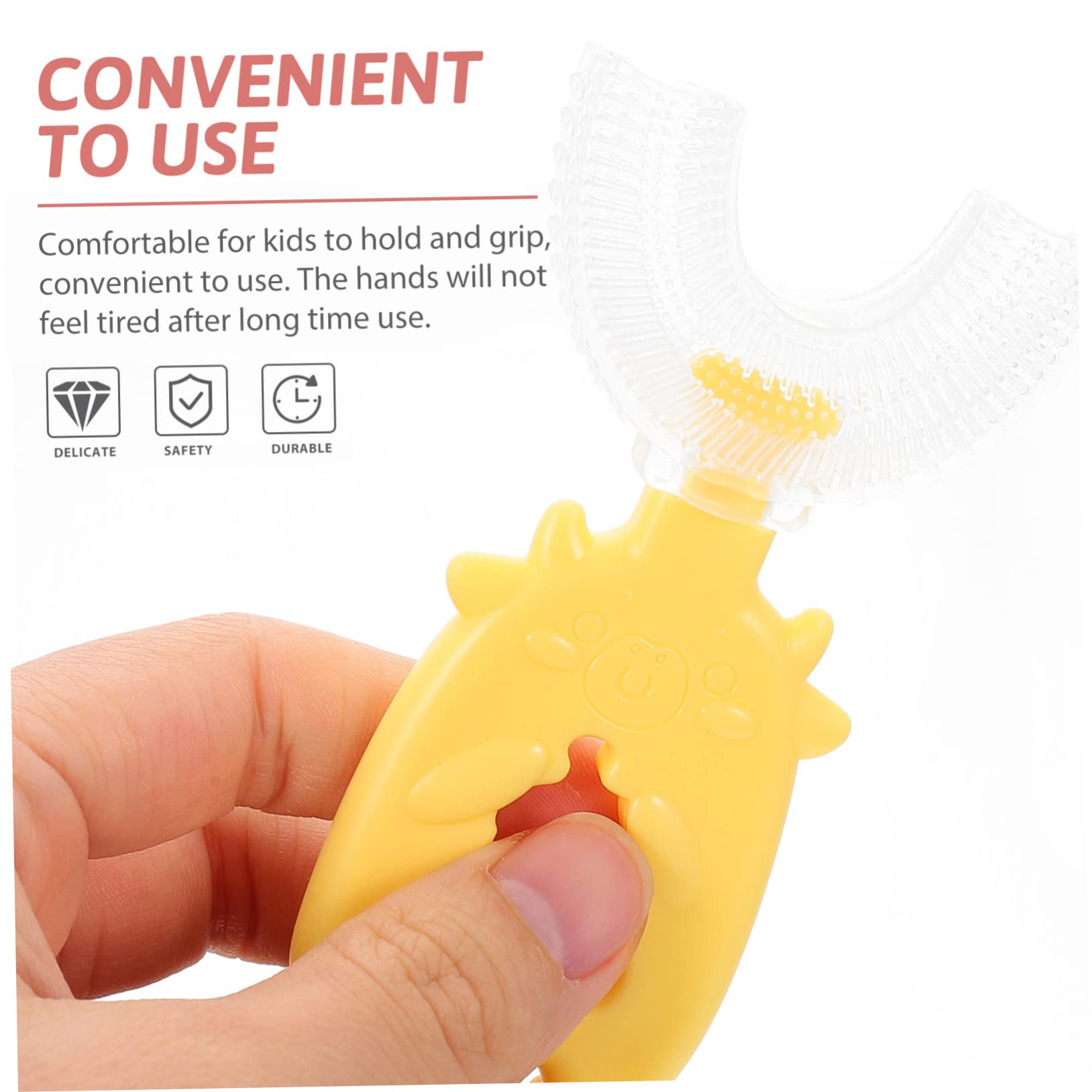 Healvian 18 Pezzi Spazzolino Da Denti Per Bambini A Forma Di U Pulizia Denti Orale A 360° Spazzolino Da Denti Per Bambini Spazzolino Manuale Spazzolino Per Pulizia Orale Detergente Per