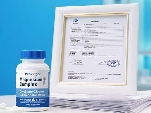 Miniatura 9 de Cápsulas de complejo de magnesio Fórmula 5 en 1 Suplemento dietético 90 cápsulas por botella (45 porciones) Vegano, sin OMG