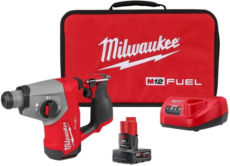 Milwaukee Electric - M12 Fuel 5/8 INCH SDS Plus Rotary Hammer KIT