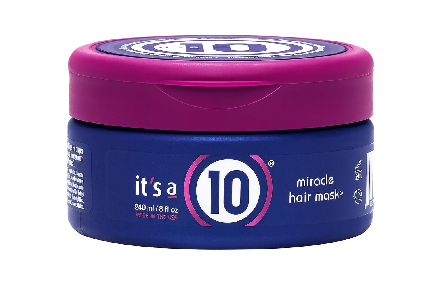 It’s a 10 Haircare Miracle Hair Mask | 240ml, Deep Conditioning Treatment for Dry, Damaged & Color-Treated Hair, Restores Moisture, Softens, Smooths, Reduces Frizz, Enhances Shine & Color Vibrance