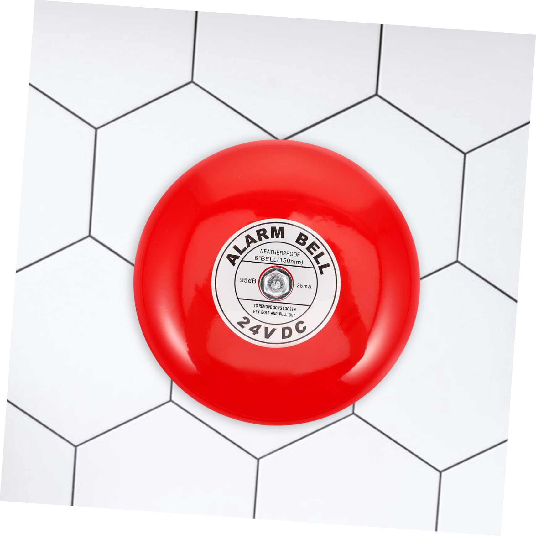 24v Alarmglocke aus Eisen, Rot, Elektrischer Warnmelder