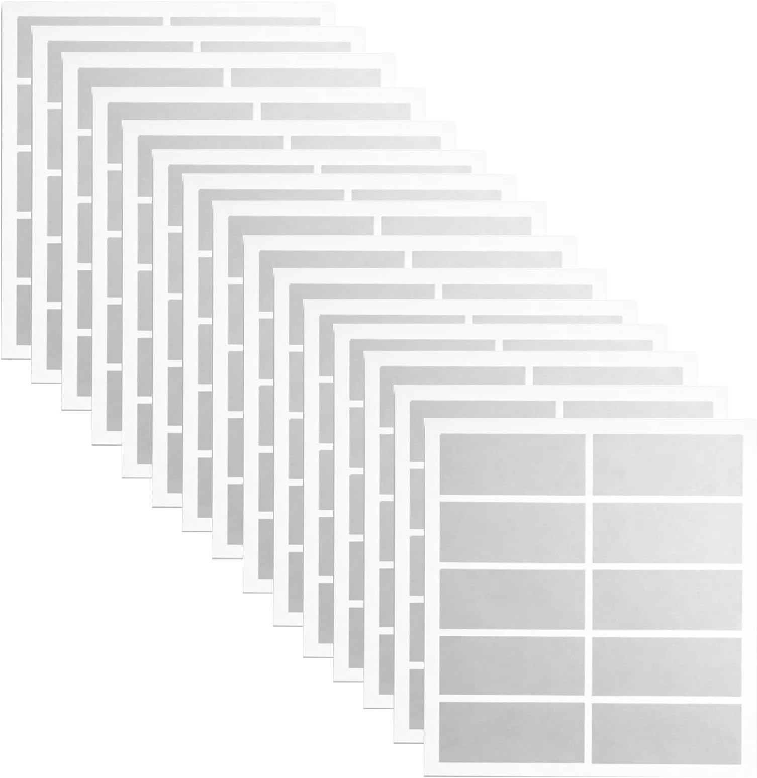 150 PCS Rectangle Scratching Stickers Scratching Cards Scratching Art Party Games Event Favors