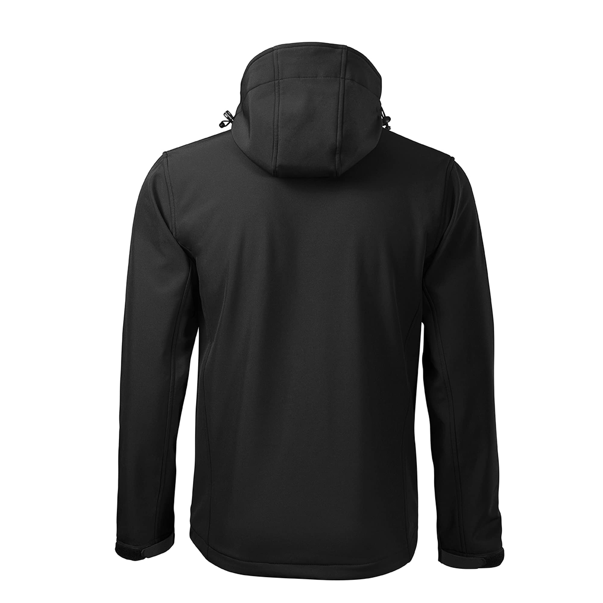 DELUNO Outdoor Softshelljacke Herren mit Kapuze Winddichte Funktions-Jacke Neu M L XL 2XL 3XL 4XL Schwarz