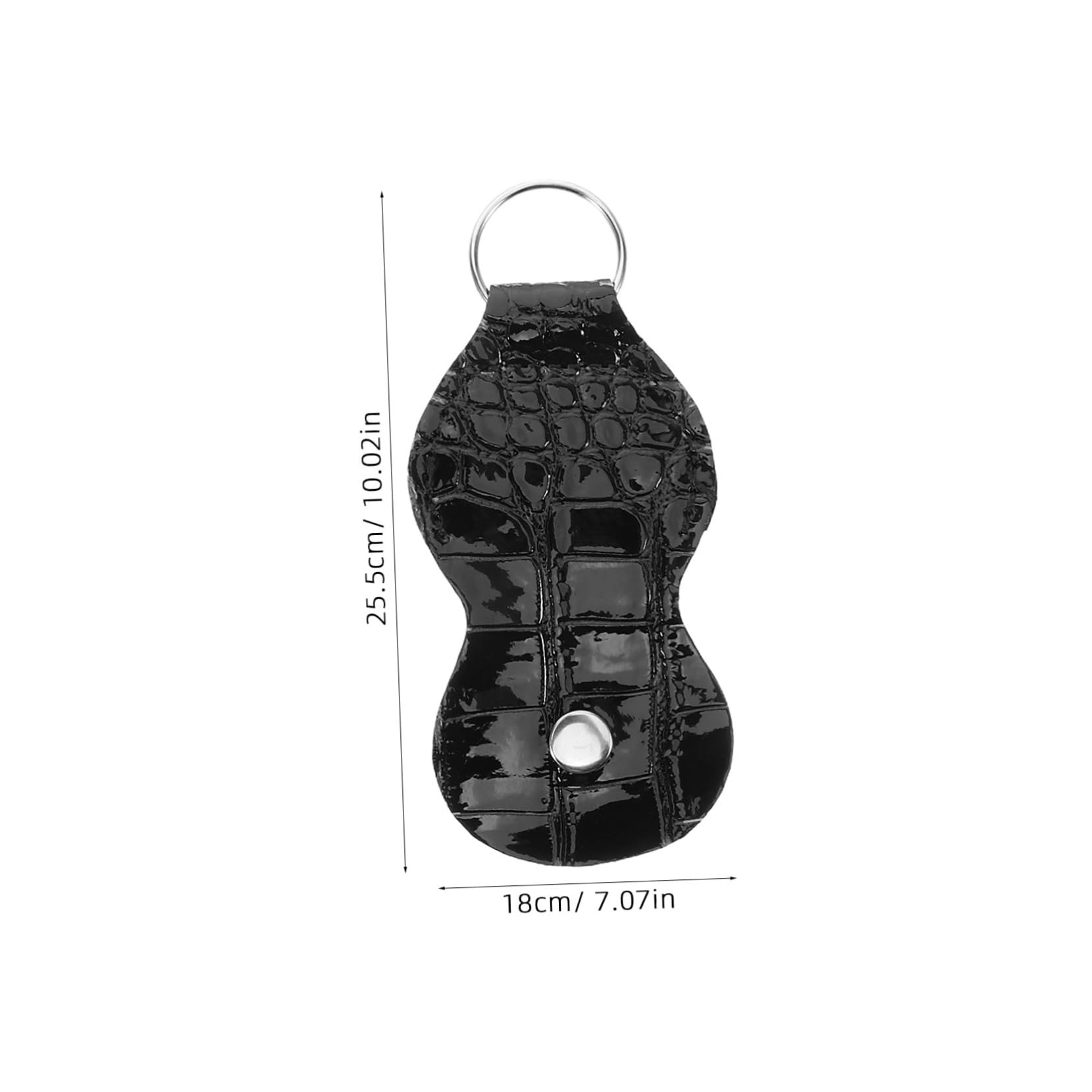 EPIGEIST 3pcs Fake Leather Guitar Pick Storage Box Keychain Compact Lightweight Pick Holder Case for Players