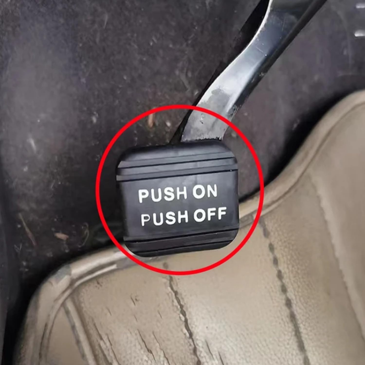 compatible with 47120-T0A-A01 Parking Brake Pedal Pad - Direct Fit Compatible with Honda CR-V 2012-2016/Odyssey 2015-2021/Elysion 2013-2020, Black Durable Plastic, No Modification Required