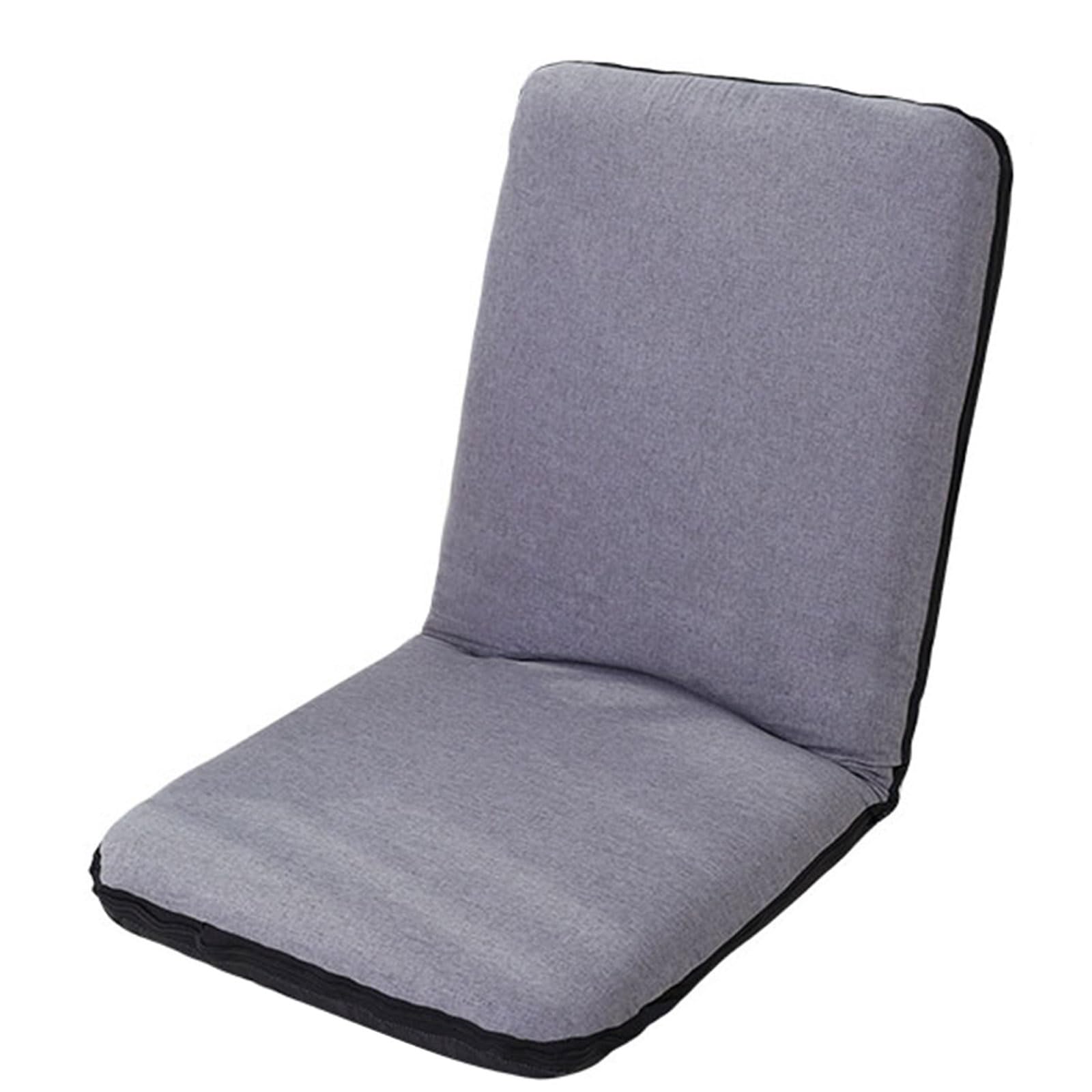 Silla de meditación Lazy Sofa con Estructura de Acero integrada y Respaldo Ajustable en 5 Niveles. No Requiere ensamblaje. Capacidad de Carga: 150 kg (Naranja, 108 x 42 x 9 cm).