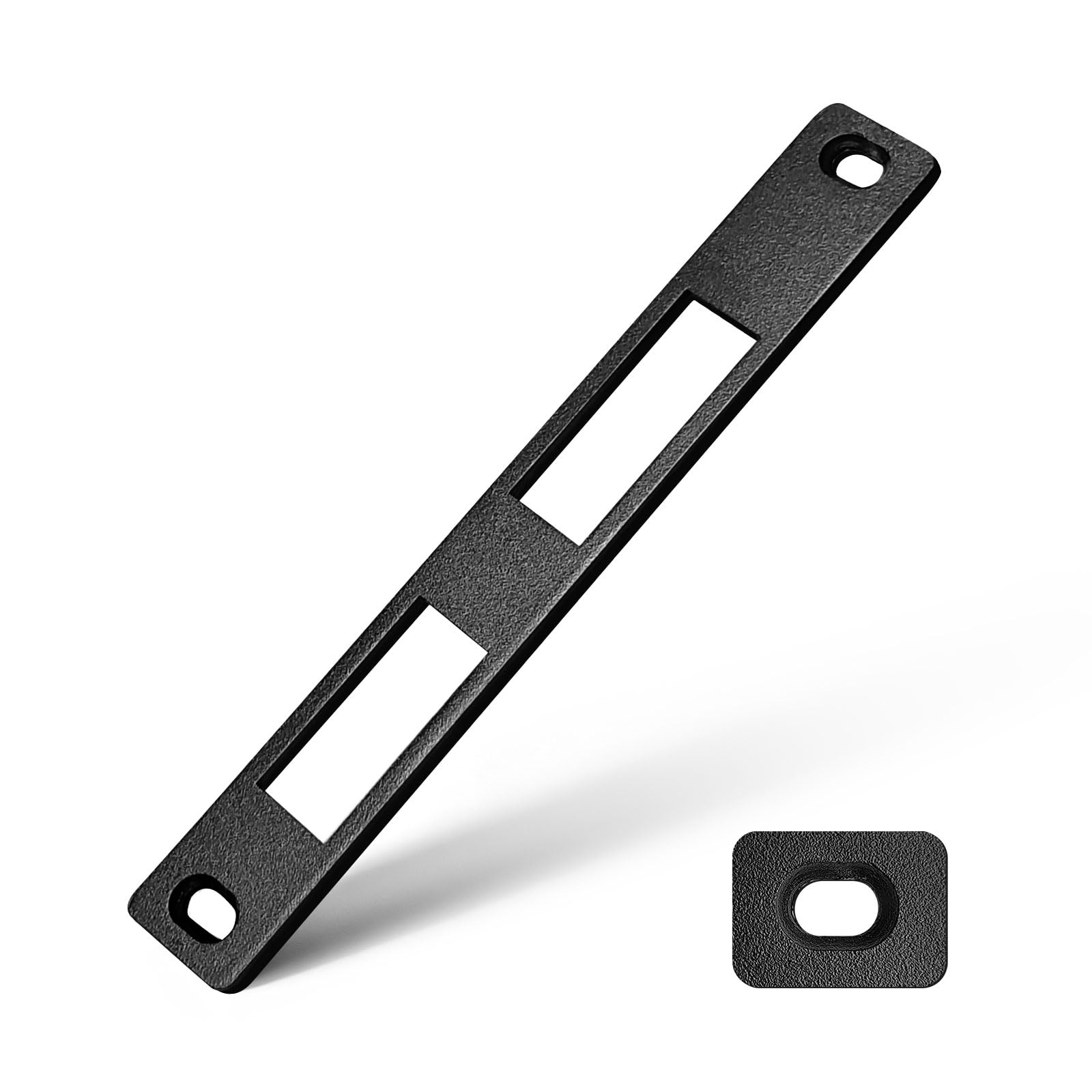 MOSECYOU Storm Door Strike Plate, Height: 6-7/8" H, Screw Hole C-C: 6-1/4"