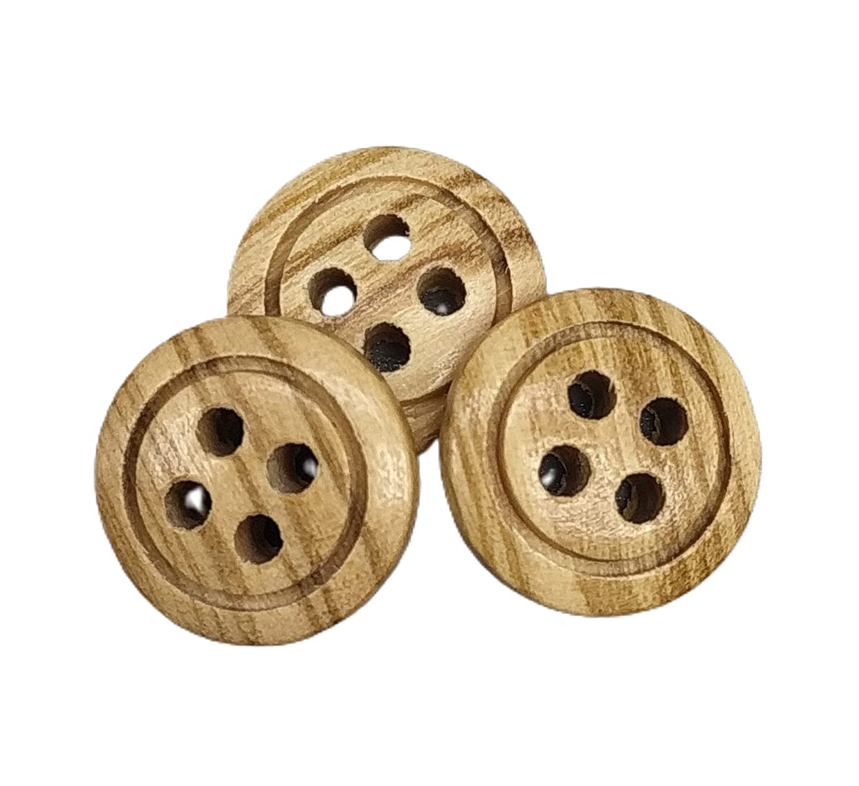 Lot de 50 boutons en plastique transparent - 2 trous - Pour bricolage Lot de 50 boutons en plastique transparent - 2 trous - Pour bricolage