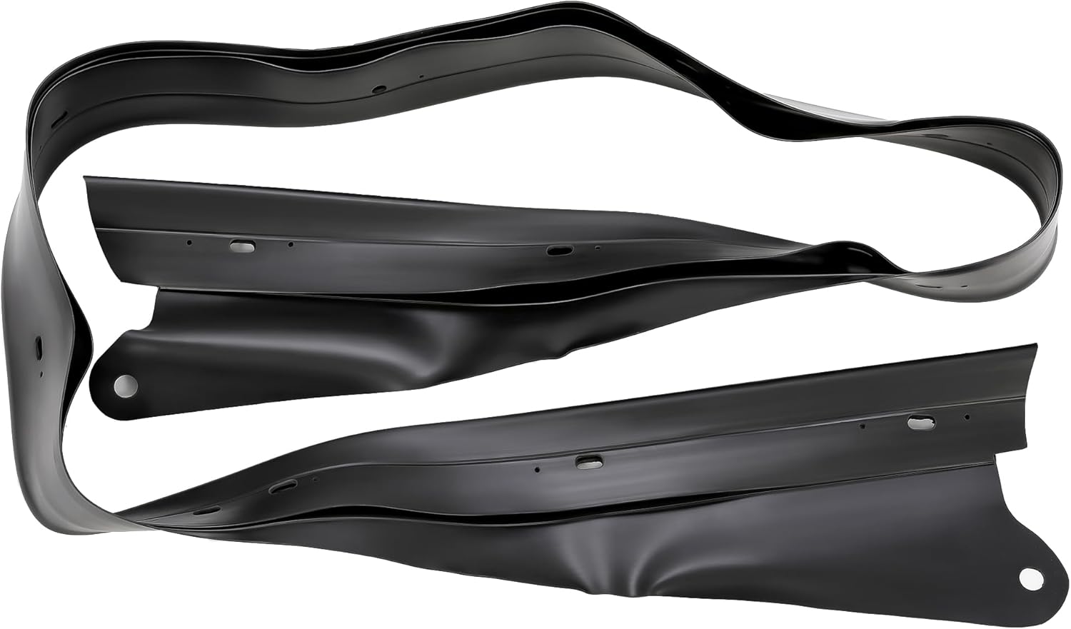 KUAFU Rain Rail Replacement Compatible with 1990-2005 Mazda MX5 Miata Convertible Soft Top Replacement Rain Rail Black