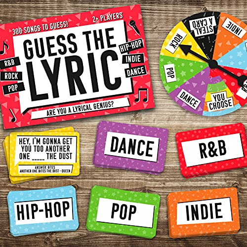 Gift Republic Guess The Lyric Trivia Family Board Game 2+ Players #TOP3