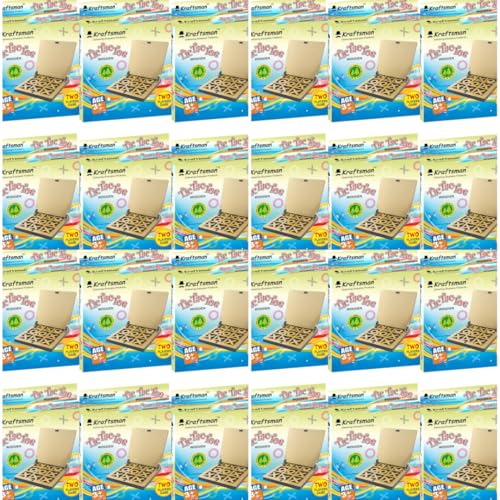 Image of Braintastic Wooden Tic Tac Toe Portable Game-Pack of 24 for Birthday Return Gifts Party Pack, Travel Board Game, Return Favors for All Age Group Kids & Adults