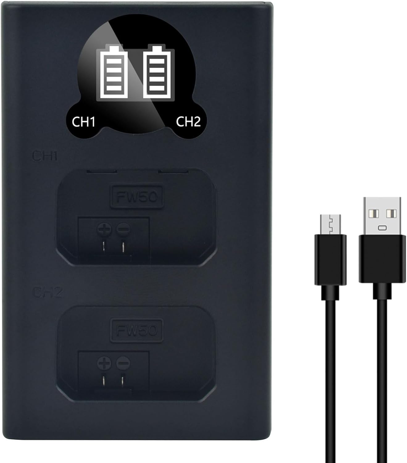 Batmax 3Packs 1550mAh NP-FW50 Battery + Rapid LCD USB-C Charger for Sony ZV-E10 Alpha 6300 6500 a7s, a7, a7s ii, a7s, a5100, a5000, a7r, a7 ii NEX-7 DSC-RX10 DSC-RX10 II III 7SM2 Cameras - Image 8