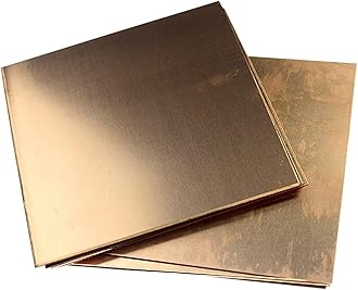 BopaodaoC110 Copper Sheet 99.9% Pure Copper Conductive, Thermal, and Corrosion Resistant Sheet Metal Plate, for Electrical and Thermal Conductivity Equipment, T 2mm x W 100mm x L 150mm, 1Pcs