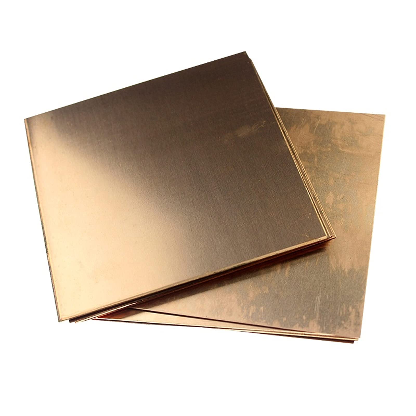 BopaodaoC110 Copper Sheet 99.9% Pure Copper Conductive, Thermal, and Corrosion Resistant Sheet Metal Plate, for Electrical and Thermal Conductivity Equipment, T 2mm x W 100mm x L 150mm, 1Pcs