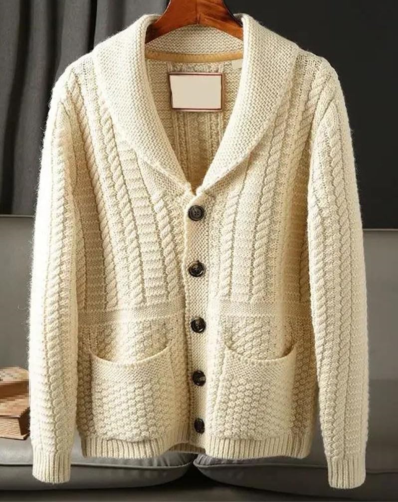 メンズセーターシングルブレスト長袖カーディガンニット暖かいスリムフィットスタンドカラーコート メンズ ケーブル ニット カーディガン セーター  スリムフィット スタンドカラー ボタンアップ コート ポケット付き 秋冬用を￥4,886 | DHgate メンズ秋冬スリムスタンド ... メンズ カーディガン セーター 秋冬 厚手 カジュアルコート 無地 長袖 シングルブレスト アウターウェア