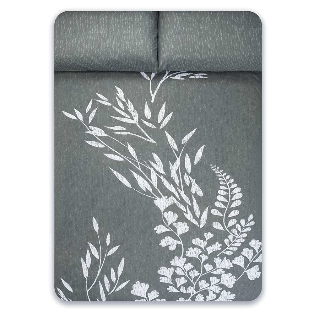 COTTON ARTean Copripiumino Reversibile Foresta Per Letto 150. Set Da 3 Pezzi: Copripiumino 240x260 Cm + 2 Federe 45x85 Cm. Composizione 50% Cotone 50% Poliestere. Lavabile A 30°. - 5