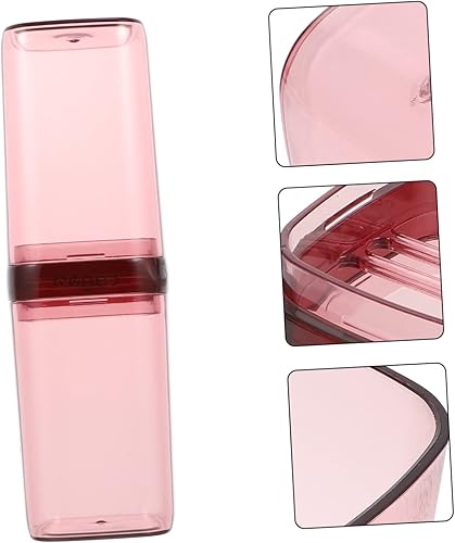 Miniatura 5 de Healvian 7 unids taza de lavado de viaje cepillo de dientes taza de cepillo de dientes titular de viaje cajas organizadoras viaje pasta de dientes