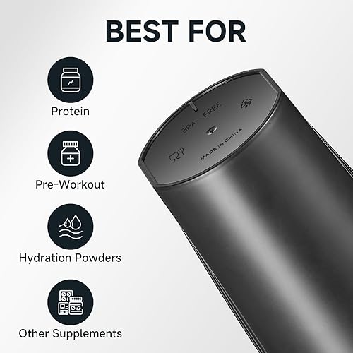 Miniatura 4 de AMZCHEF Botellas portátiles del jugo, botella de la coctelera de los deportes con la bola del batidor del acero inoxidable