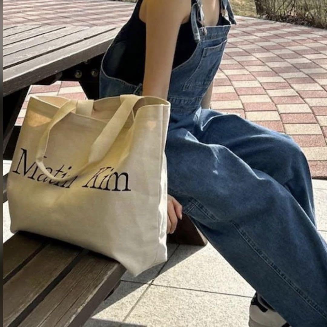 Amazon.co.jp: マーティンキム matin kim ロゴ キャンバストート 韓国