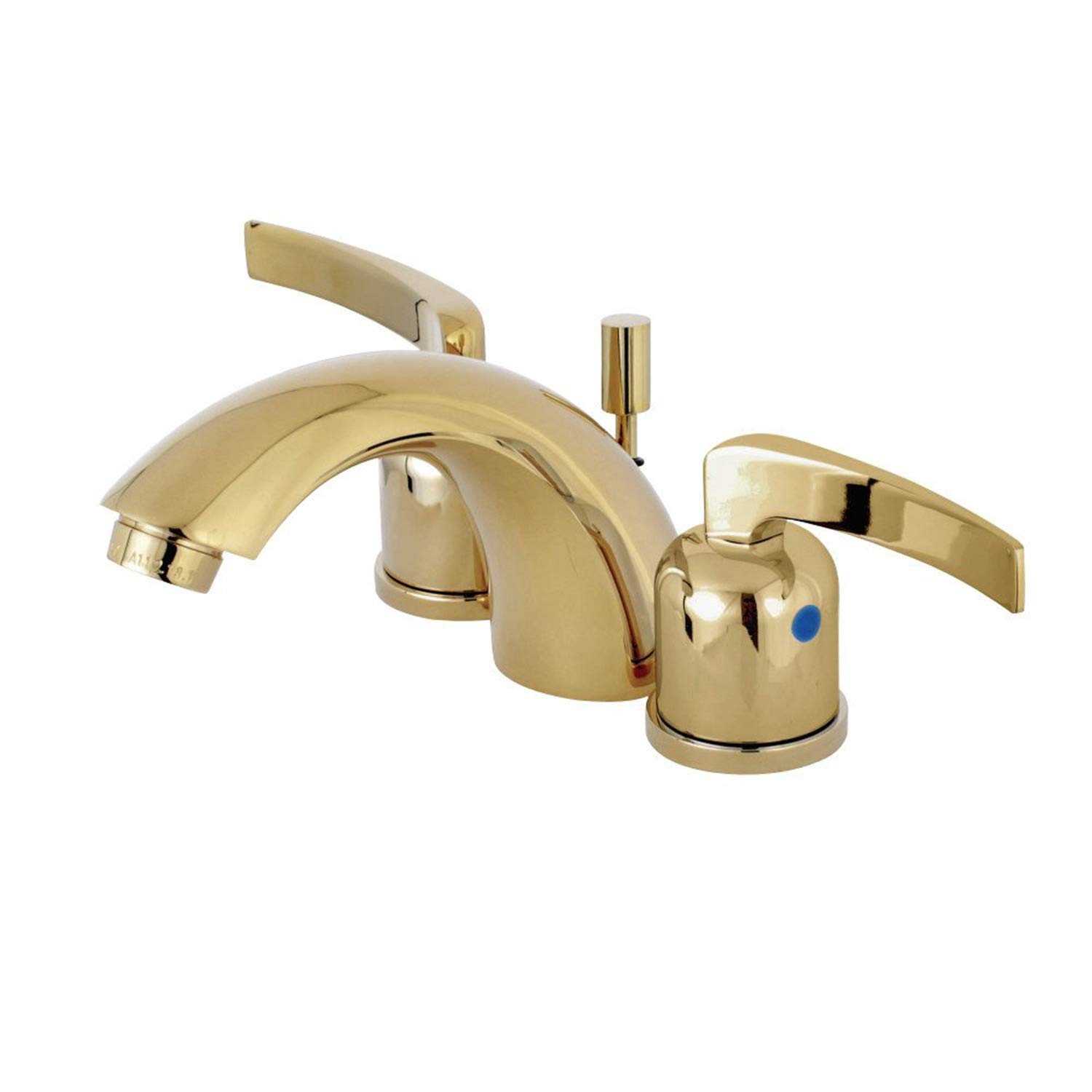 Robinet de toilette avec vidage Centurion Mini Kingston en laiton poli éclatant pour vasque
