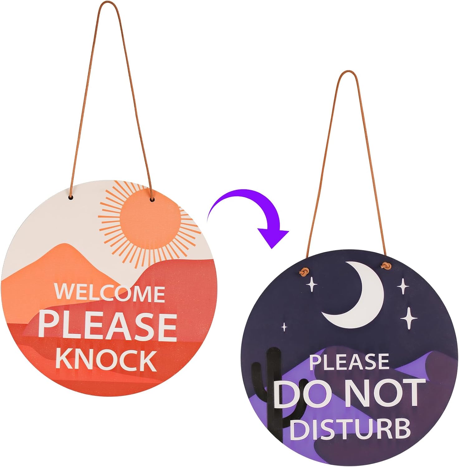 Quiet Please Sign - 7x10 Inch Double Sided PVC Hanging Sign For Office, Salon & Library