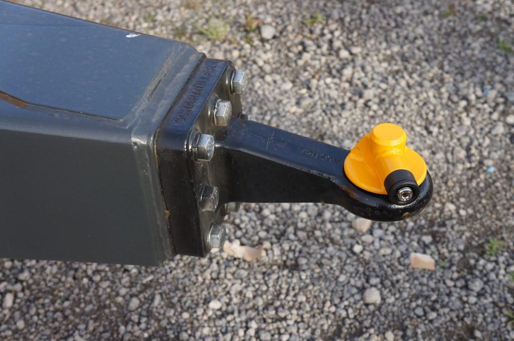 PVS, PV-07 TOWING EYE Lock, Blokada dyszla, Stal, Do przyczep, Żółta