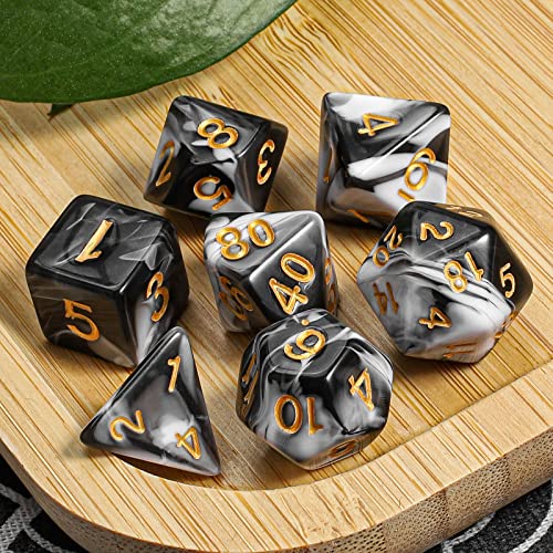 Image of CiaraQ 7pcs Polyhedral Dice Set for Dungeon and Dragons MTG Table Games