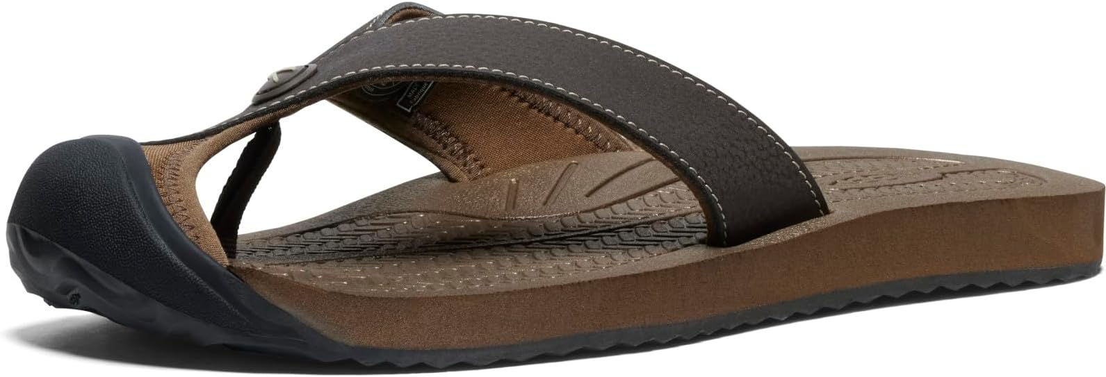 KEEN Men's Barbados Breathable Comfortable Sandals Toe Protection Flip-Flops