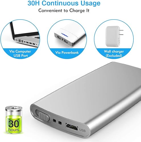 Miniatura 8 de TECBEAN Estimulador muscular TENS de 24 modos máquina TENS recargable con 8 almohadillas de electrodos gel americano masajeador de pulso eléctrico