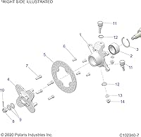 Vista 4 de Polaris Freno de disco delantero GEM, para modelos específicos Sportsman ATV, RZR, RANGER y GENERAL, probado en campo, OEM original - Parte 5254999