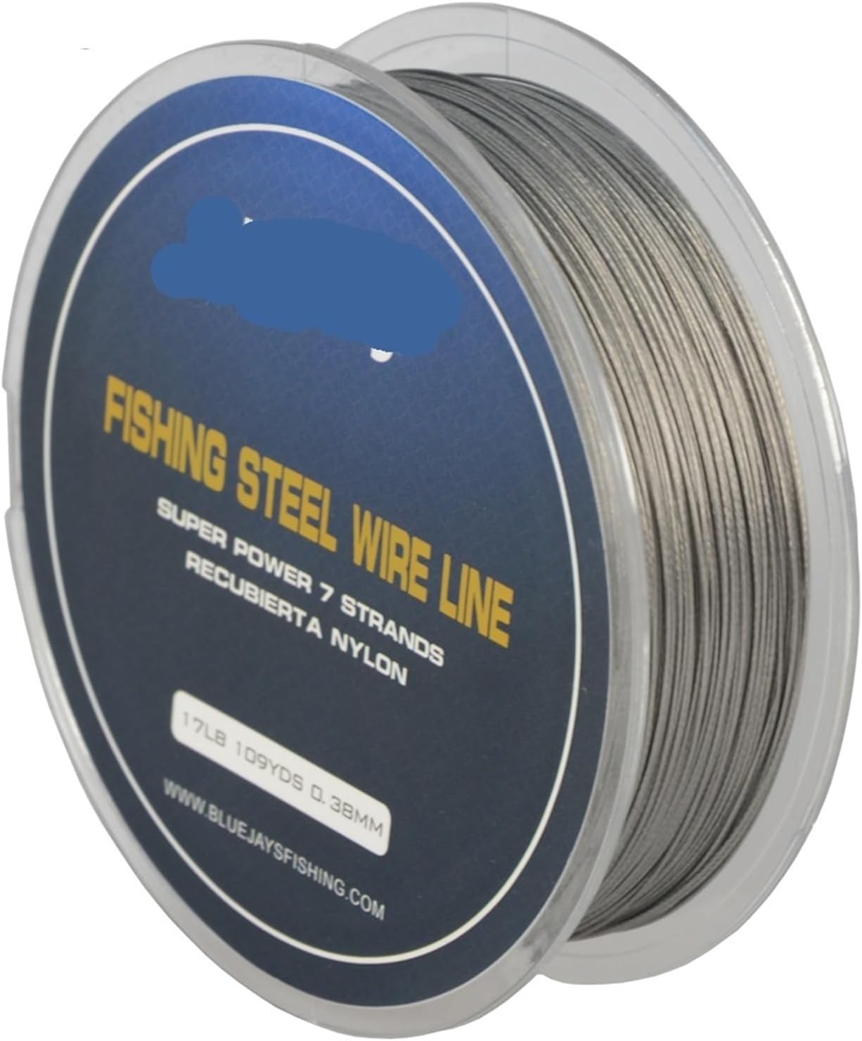 100M Fishing Steel Wire Fishing Lines Max Power 7 Strands Super Soft Wire Lines Cover with Plastic Waterproof