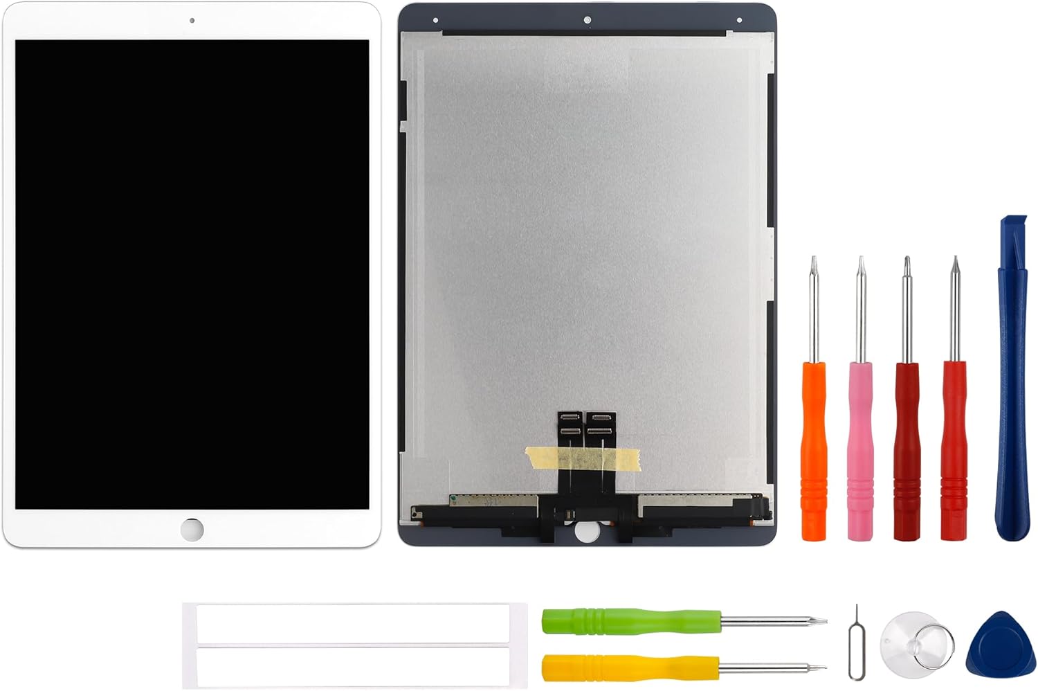 New LCD Display Compatible with iPad Pro 10.5" 2017 A1701, A1709 Touch Screen Digitizer Assembly Replacement with Upgraded Repair Tools Kit-White