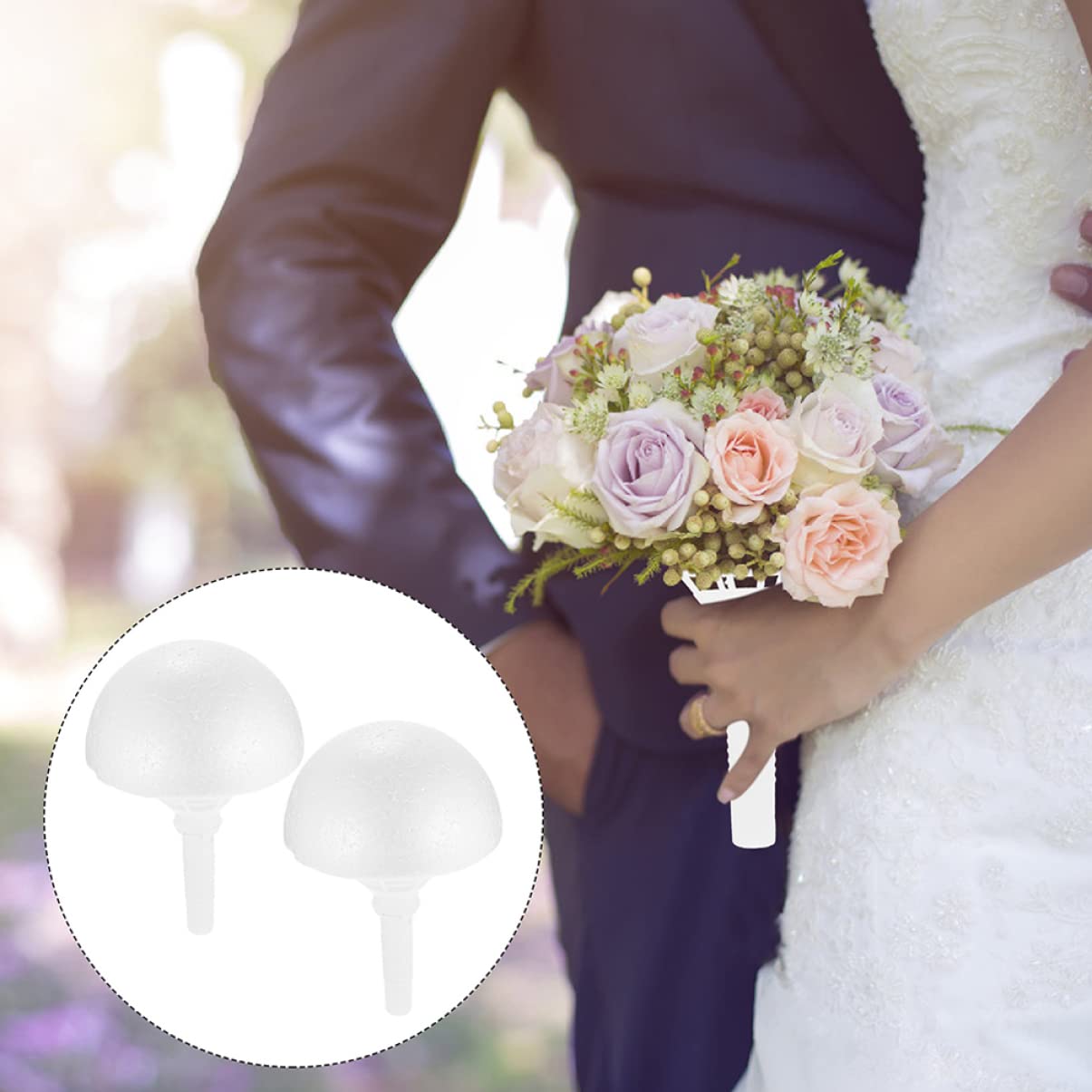ifundom 6juegos Soporte De Ramo De Novia De Florero Para Arreglos Para Bodas y Celebraciones Diseño Ligero y Compacto