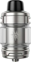 Uforce-X Tank | 5ml VOO-POO Slide Top Tank Filling DTL Atomizer Fit PNP X Mesh Coil (0.15Ω/0.2Ω) for Drag 5 Mod/Drag 4 Mod/Drag M100S Mod - No Nicotine (Silver)