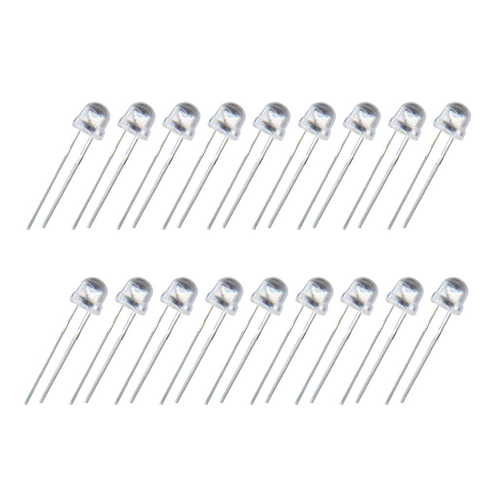 Othmro 500Pcs Christmas String Lights 5mm Green LED Christmas Wire Light Emitting Diodes Bulb LED Lamp Light Emitting Diodes DIY Christmas Light