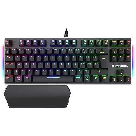 Oversteel TITANIUM TKL - Mechanical Gaming Keyboard, RGB, Red Switch, UK Layout