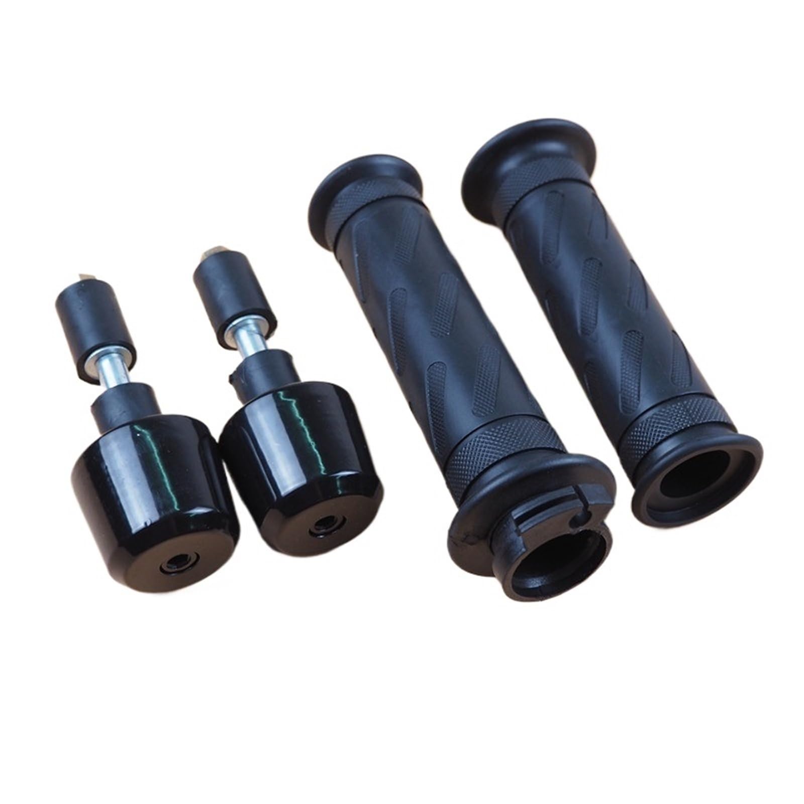 Uchwyty drążkowe Uniwersalne motocyklowe antypoślizgowe uchwyty kierownicy, przepustnica 7/8" 22 mm, końcówki kierownicy pasujące do CG125GN125 GS150 Drążkowe
