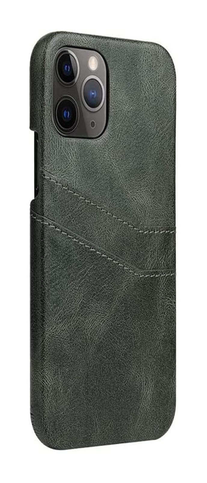 Coque iPhone 12 Pro Max verte anti-choc protégeant l'arrière et les cartes