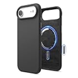 for iPhone Air Case, Premium Magnetic Silicone Case, Compatible with MagSafe, Liquid Silicone Material, Protective Cover, Shockproof, Slim Phone, 6.5 inch (Black)
