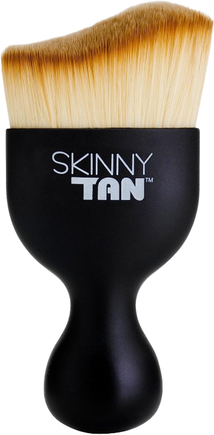 Skinny Tan Miracle Tanning Brush - Premium and Ultra-Soft Synthetic Bristles - Unique Ergonomically Shaped Tool - Perfect for Bronzing Tricky Areas - Streak-Free, Flawless Looking Finish - 1 pc