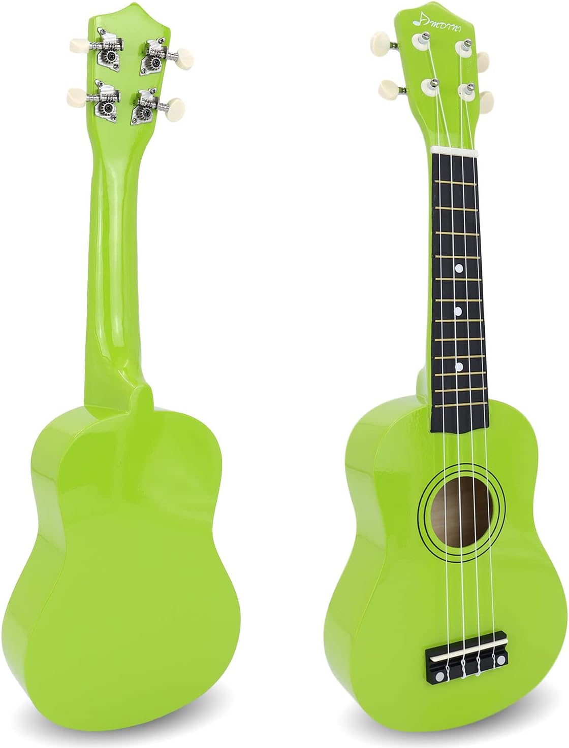 21 Inch Ukulele for Beginners Basswood Soprano Ukelele Kit for Kids Adult Student Starter Mini Guitar Ukalelee Pack Bundle with Book Gig Bag Tuner Strap Picks Nylon Strings (Green)
