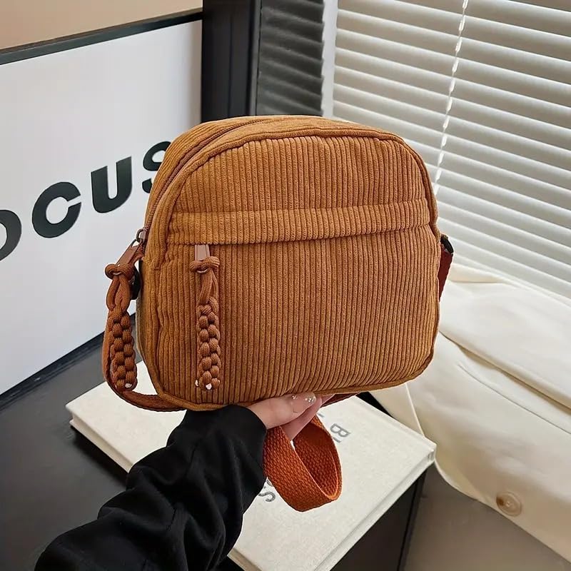 Image of Kawn Women Crossbody Bag, Aesthetic Mini Cute Purse, Shoulder Bag with Outer Pocket For Daily Use Work Travel Beaches, Portable Handbag Bag, Comfortable and Trendy Design