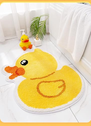 Miniatura 5 de Alfombra de baño de microfibra novedosa para baño, pato amarillo 45 28.3 in