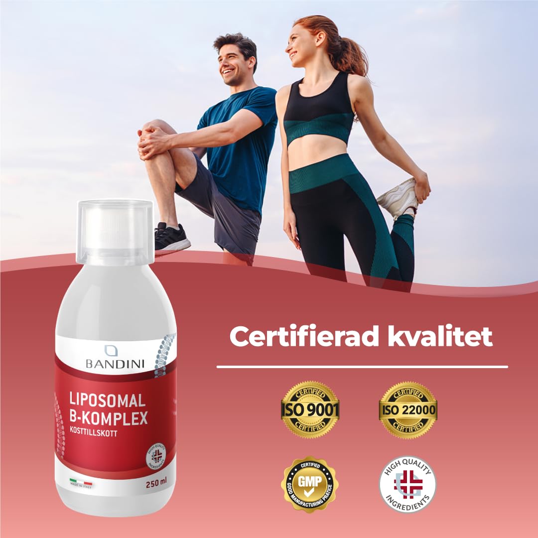 Complexe Vitamine B Liposomale Bandini® 250 Ml - Supplément Liquide, Soutien Immunitaire, Neuf