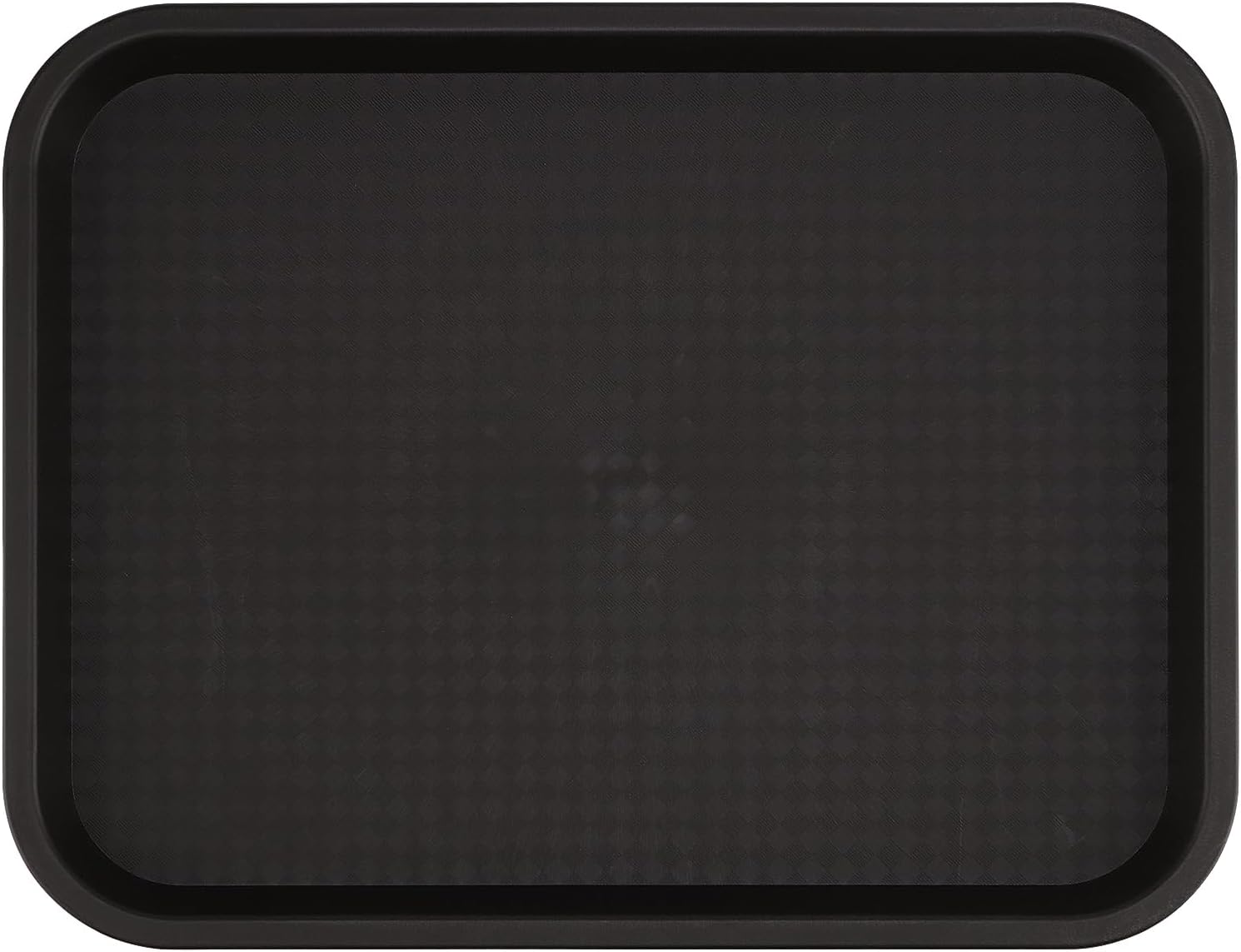 ZOENHOU 6 Pack 14 x 10 Inch Fast Food Tray, Rectangular Cafeteria Serving Trays, Plastic Trays for Food, Black - Image 4